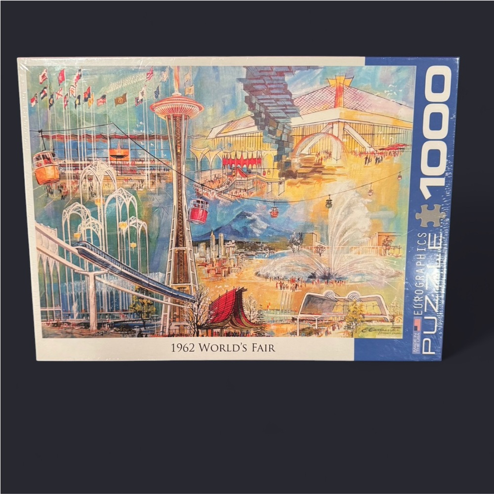 Eurographics 1962 World's Fair Puzzle - 1000 Pieces from Seattle Space Needle